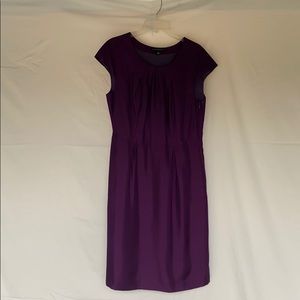 Deep purple cap sleeve dress